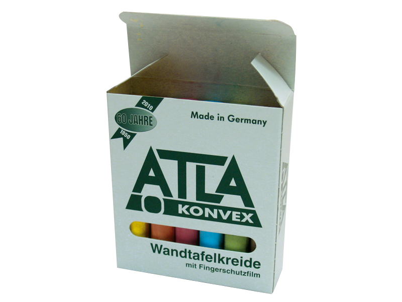 Atla-Kreide, farbig sortiert